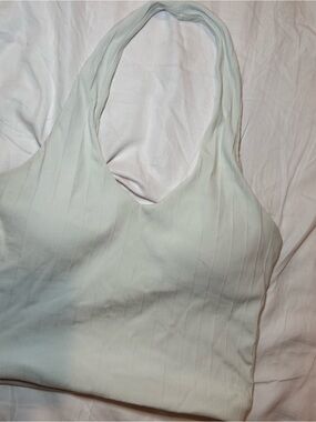 Klassy Network Ribbed Halter Bra Top